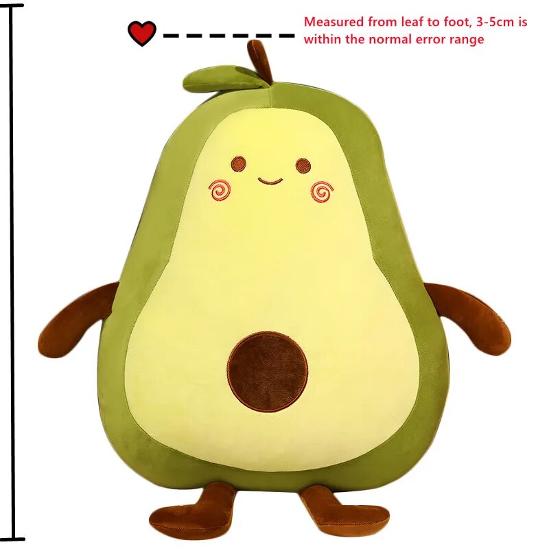 Giant Avocado Stuffed Plush Toy - 50-100CM Soft Fruit Cushion Pillow for Kids