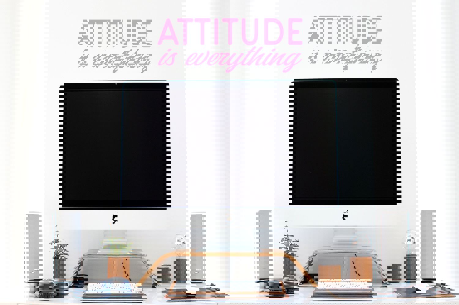 Attitude Is Everything | Home Office Wall Decal