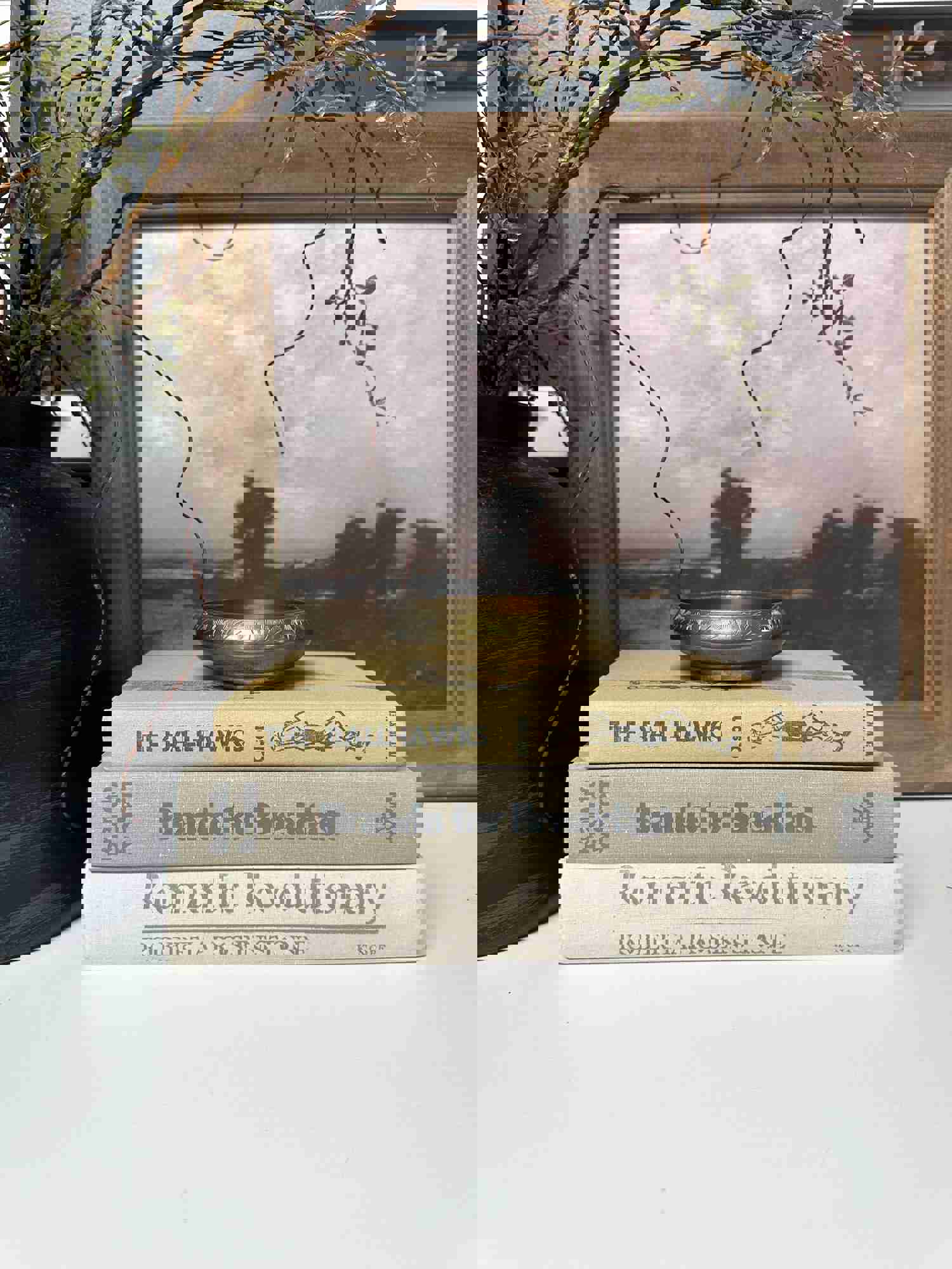 Gray Book Set for Home Decor
