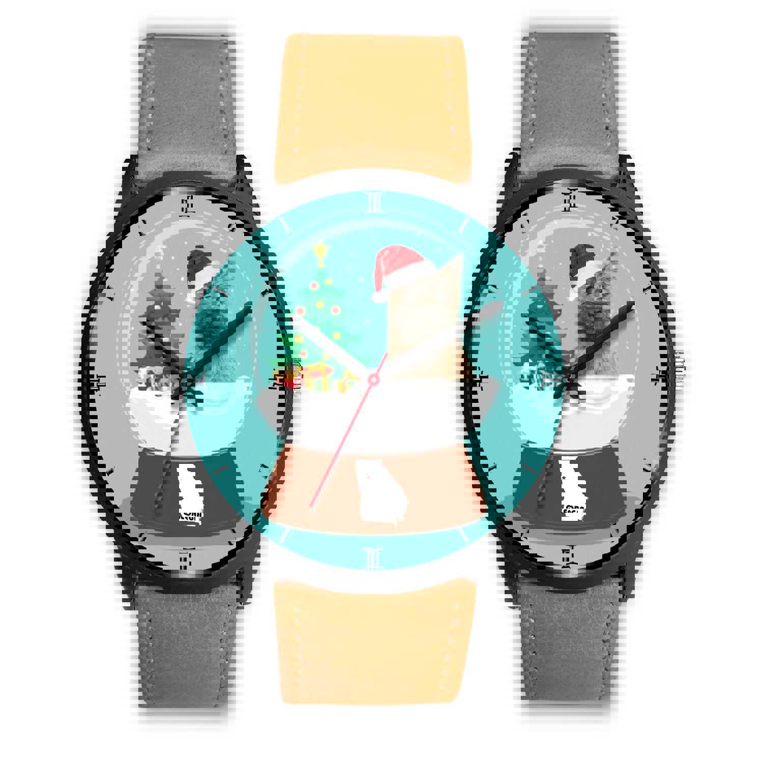 Cairn Terrier Georgia Christmas Special Wrist Watch