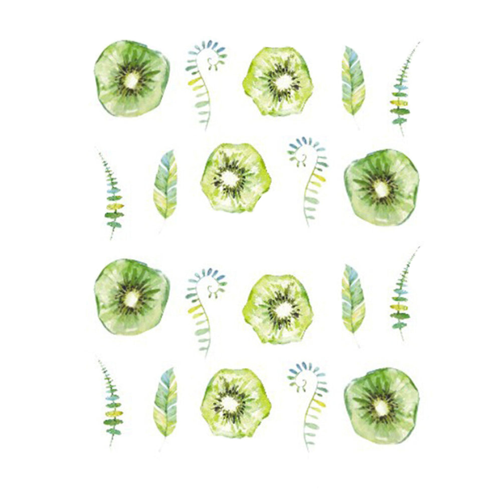 Mixed Flowers Butterfly Design Water Decals Transfer Nail Stickers