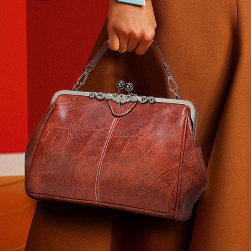 Limited Stock: Large Capacity Retro Oil Wax Shoulder Bag