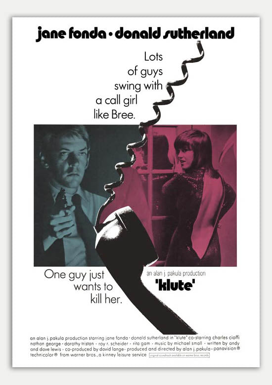 Klute - 11 x 17 Movie Poster (1971 Reprint)