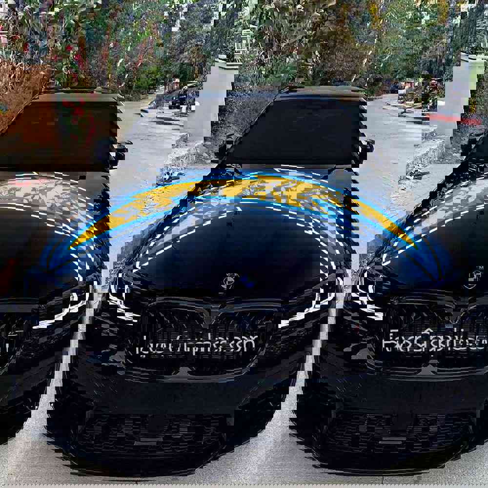 Los Angeles Chargers Itasha Car Vinyl Hood Wrap Decal Sticker