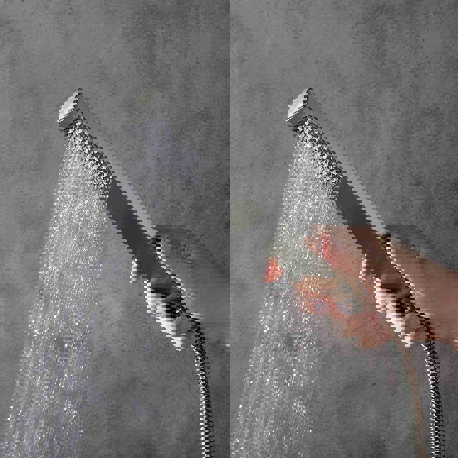 COLORADO 36X16 IN DUAL SHOWERHEAD 7 FUNCTIONS LED MUSIC SHOWER SYSTEM WITH 6 BODY JETS