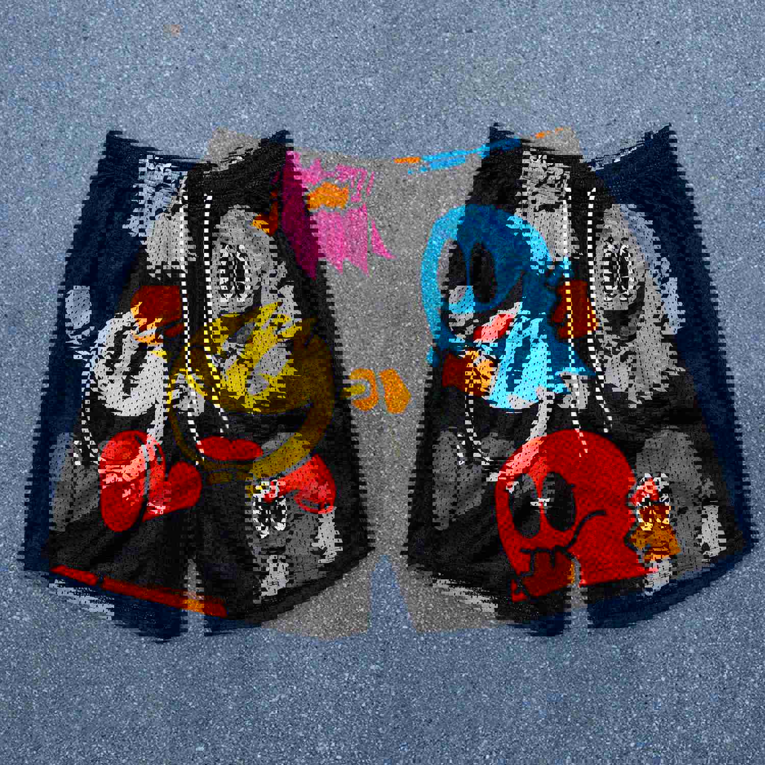 Cartoon Personality Trend Casual Retro Fashion Shorts