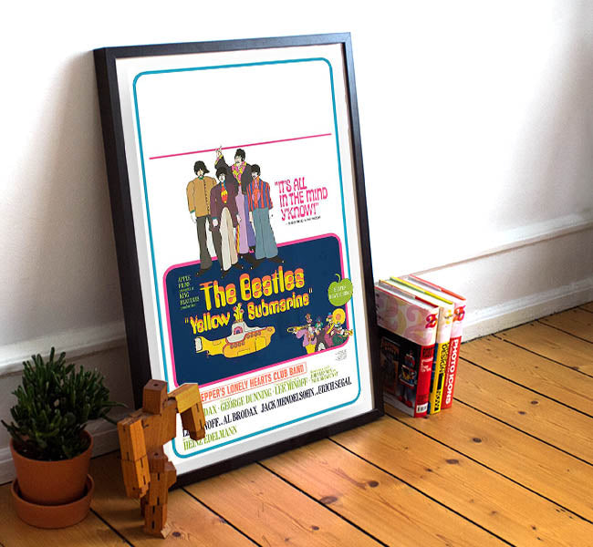 Yellow Submarine - 11 x 17 Movie Poster (1968 Reprint, Style B)
