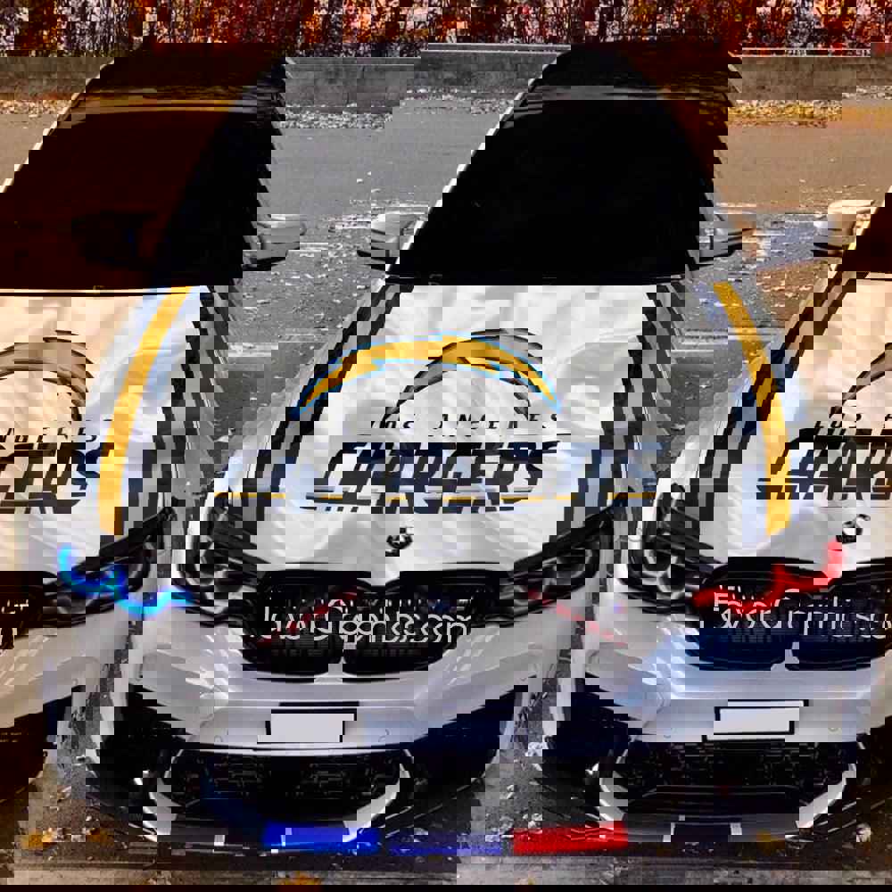 Los Angeles Chargers Itasha Car Vinyl Hood Wrap Decal Sticker