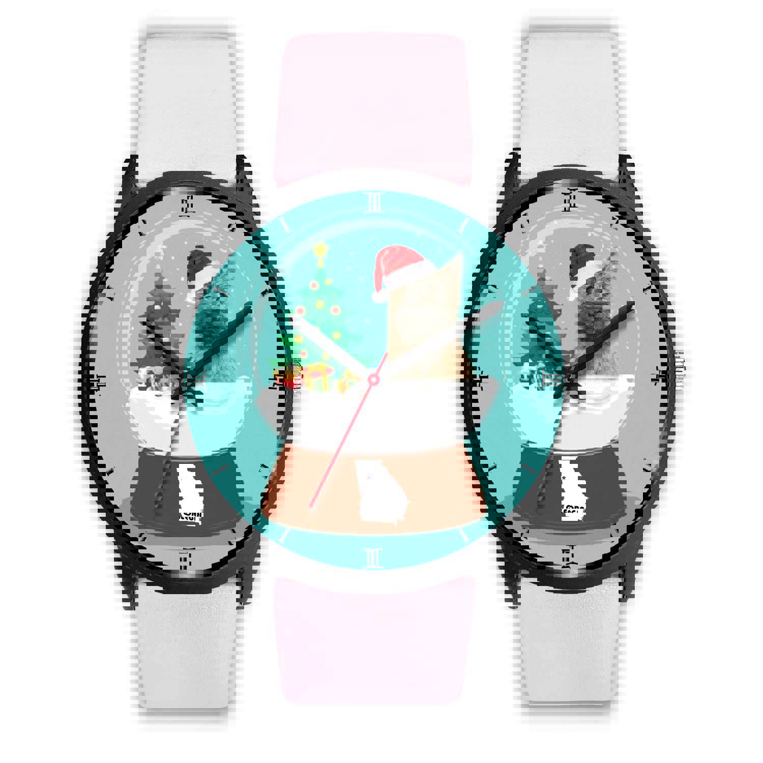 Cairn Terrier Georgia Christmas Special Wrist Watch