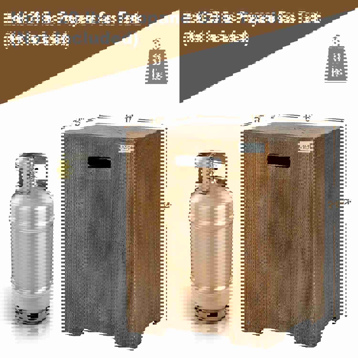 50000 BTU Outdoor Propane Gas Fire Pit Table with Waterproof Cover