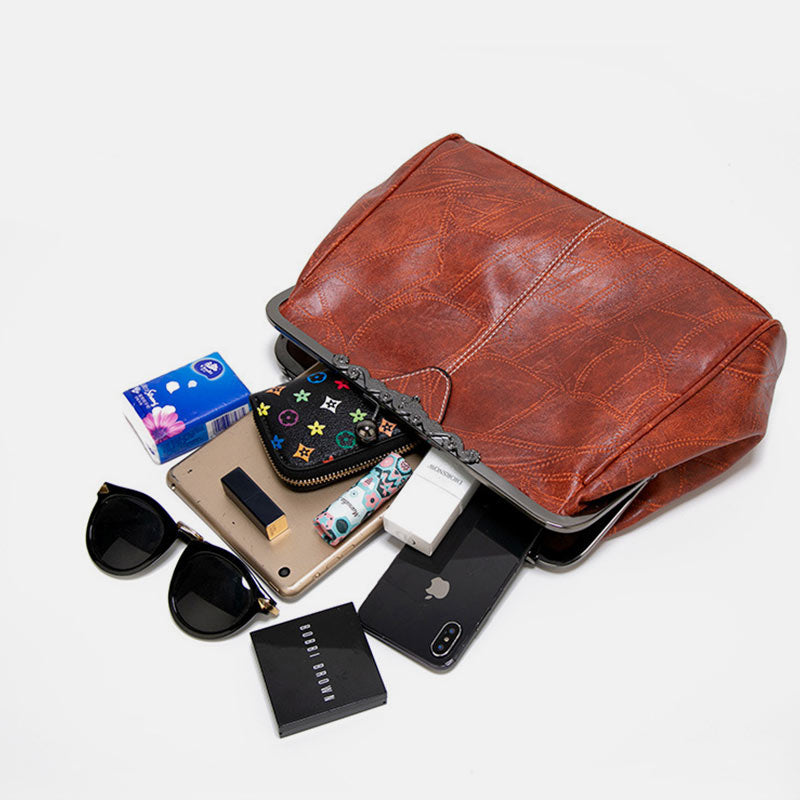 Limited Stock: Large Capacity Retro Oil Wax Shoulder Bag