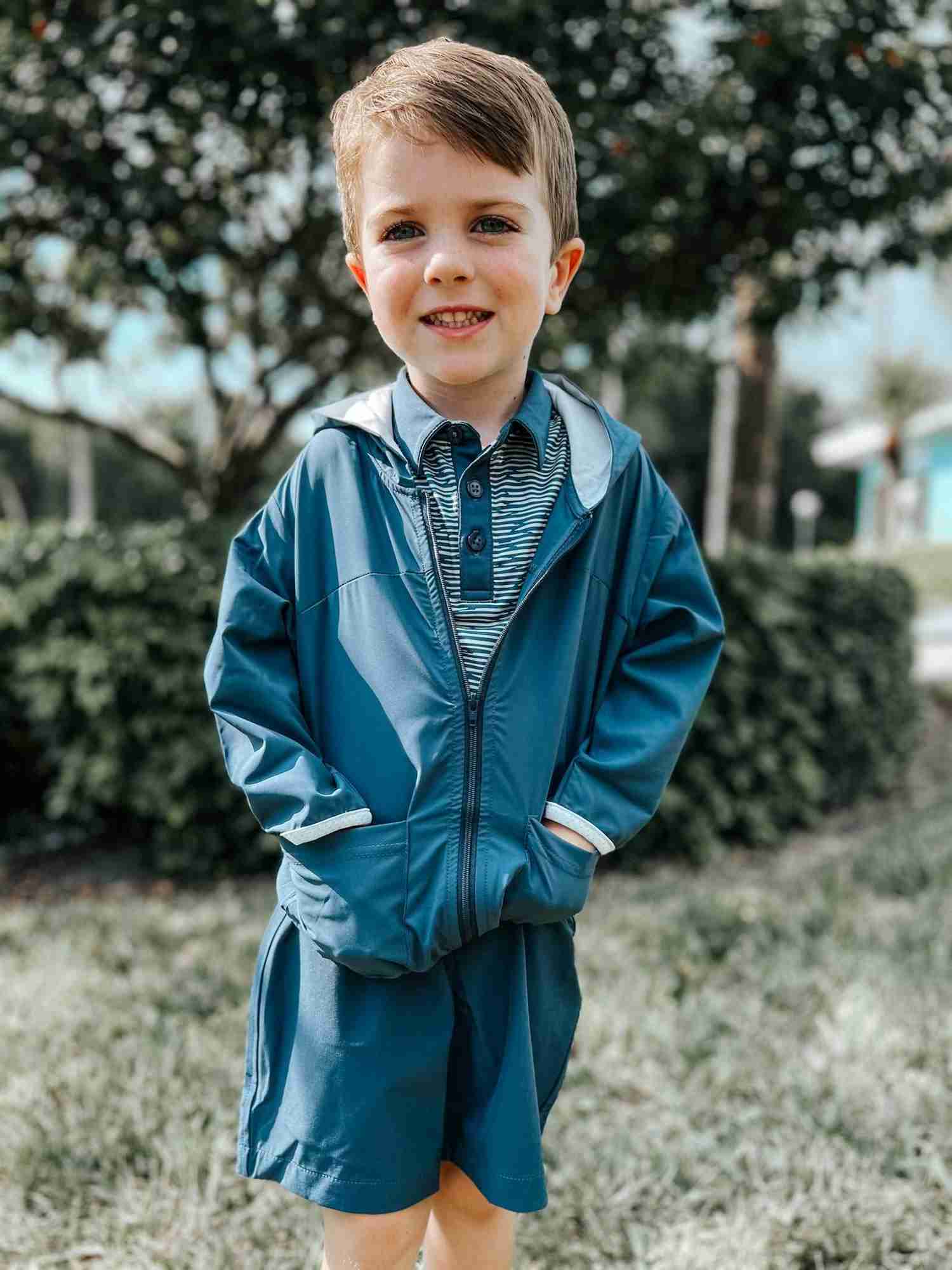 Boys Reese Infant & Toddler Hoodie Jacket - Navy