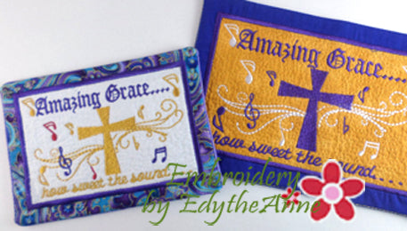 AMAZING GRACE Faith Based Mug Mat/Mug Rug - 2 Sizes Included - DIGITAL DOWNLOAD