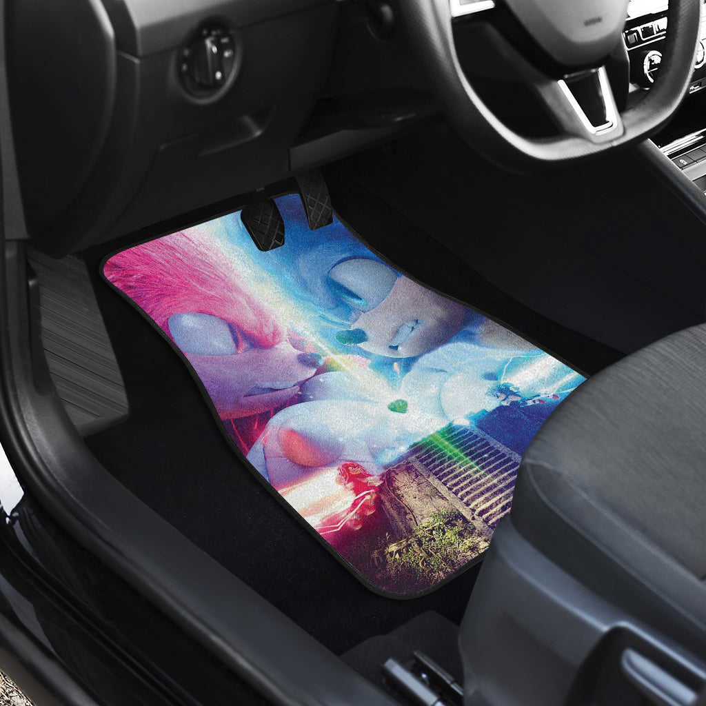 Sonic Vs Knuckles Sonic The Hedgehog Custom Car Floor Mats for Fans