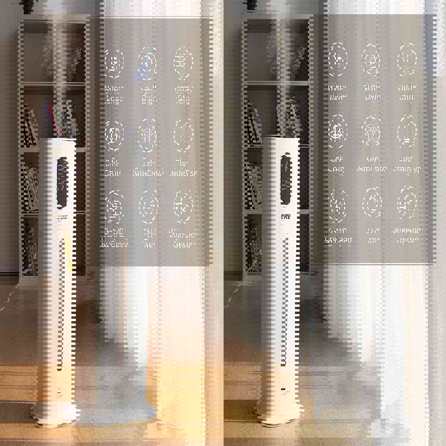 2.1Gal Large Capacity Cool Mist Humidifier for Home and Office