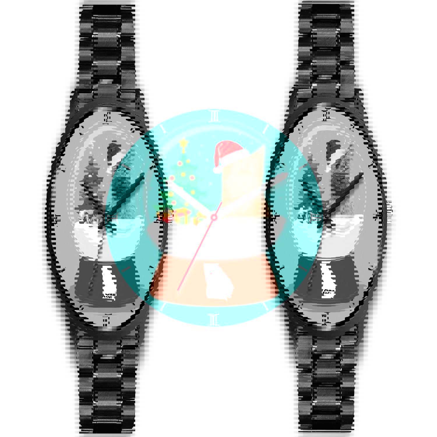 Cairn Terrier Georgia Christmas Special Wrist Watch