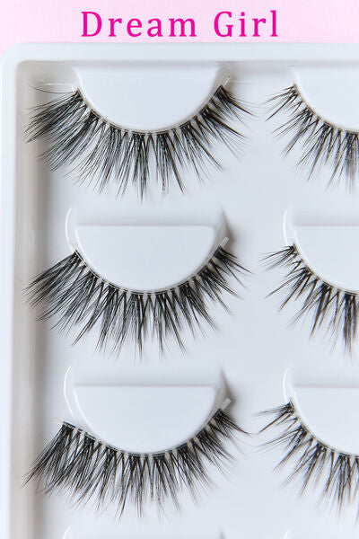 SO PINK BEAUTY Faux Mink Eyelashes 5 Pairs - Luxurious & Comfortable