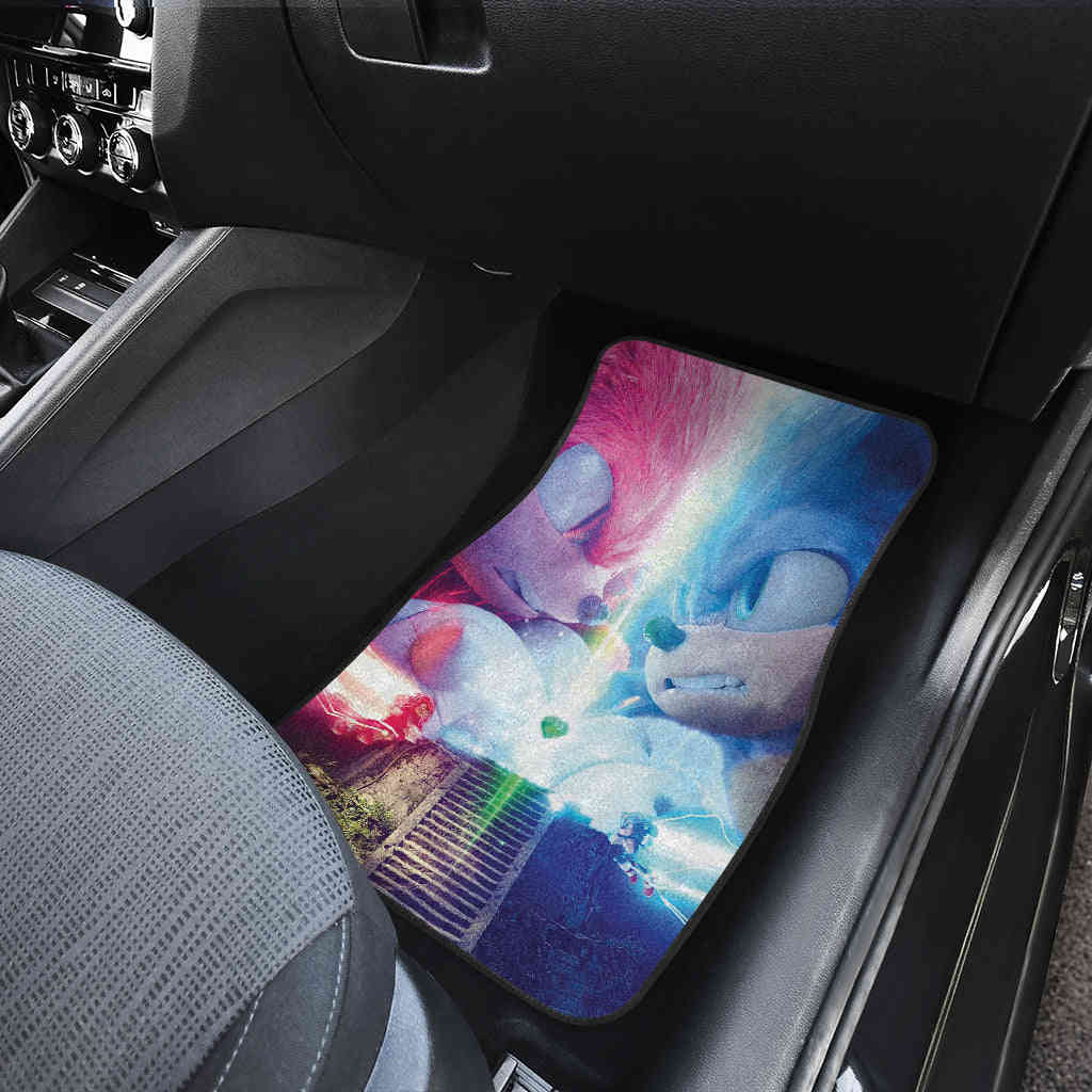 Sonic Vs Knuckles Sonic The Hedgehog Custom Car Floor Mats for Fans