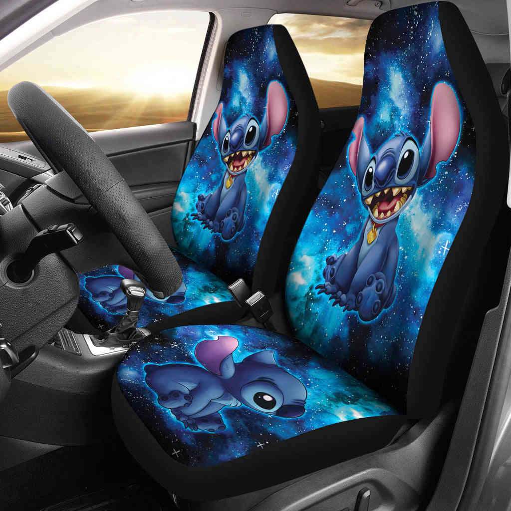 Stitch Painting Galaxy Car Seat Covers - Custom-Made & Durable