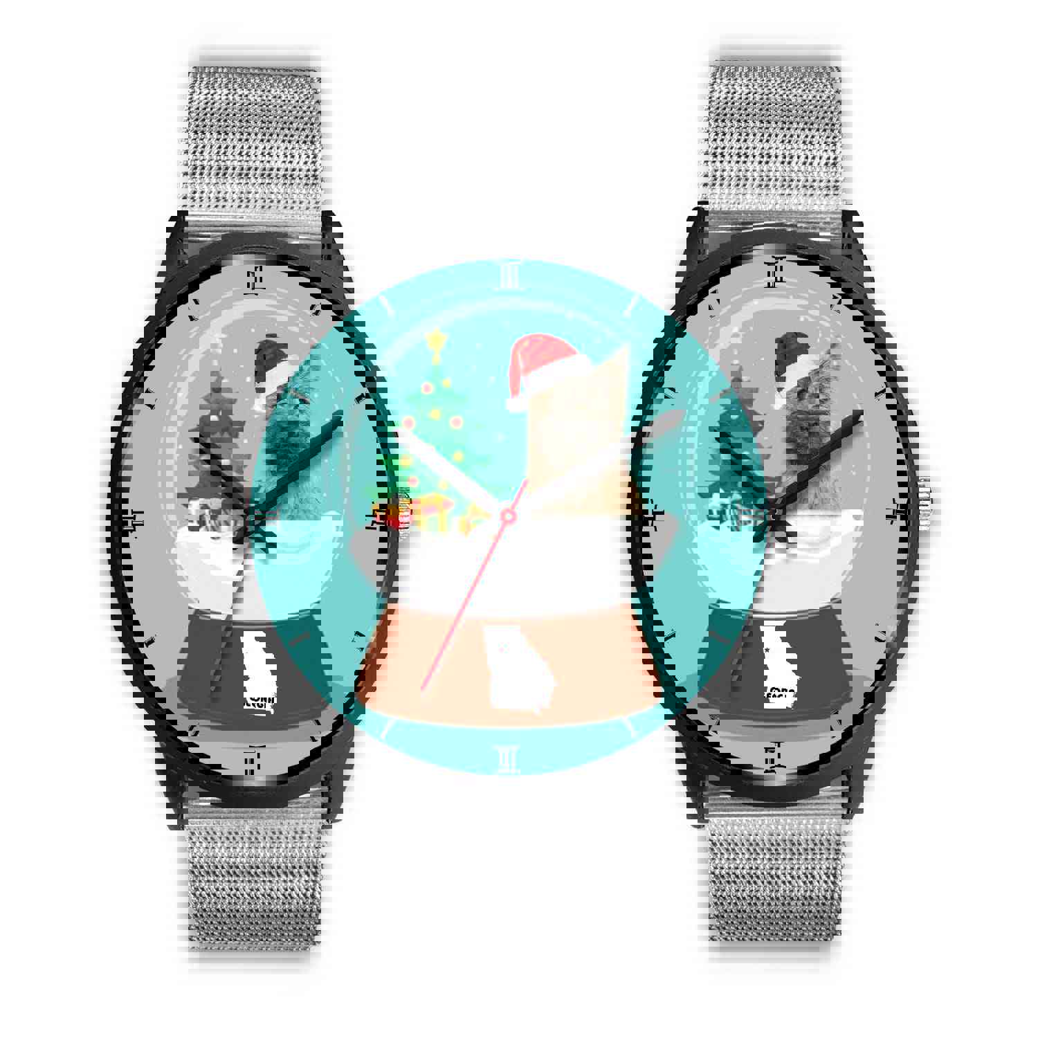 Cairn Terrier Georgia Christmas Special Wrist Watch