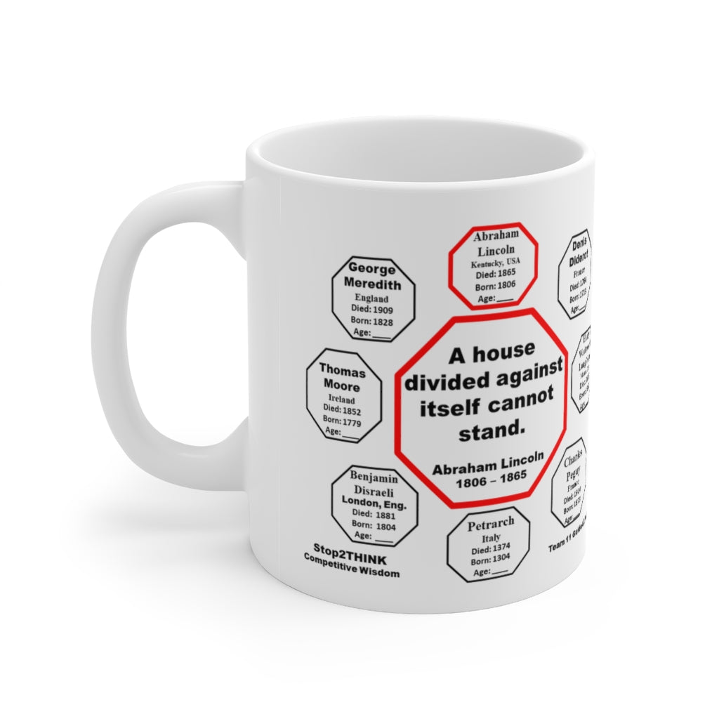 MW-11.1 - Abraham Lincoln Quote Ceramic Mug - 11oz