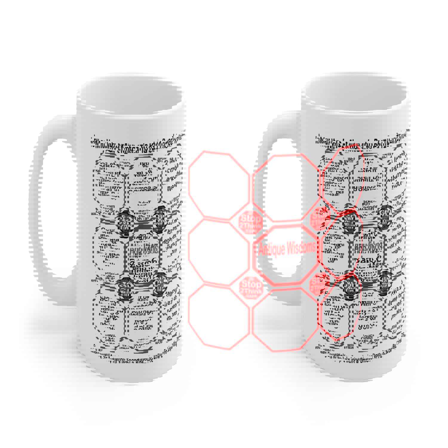 Teams 1+2 of 52... How Fast Can You Read Mug Wisdoms? - Drink Wisely at Stop2Think.com