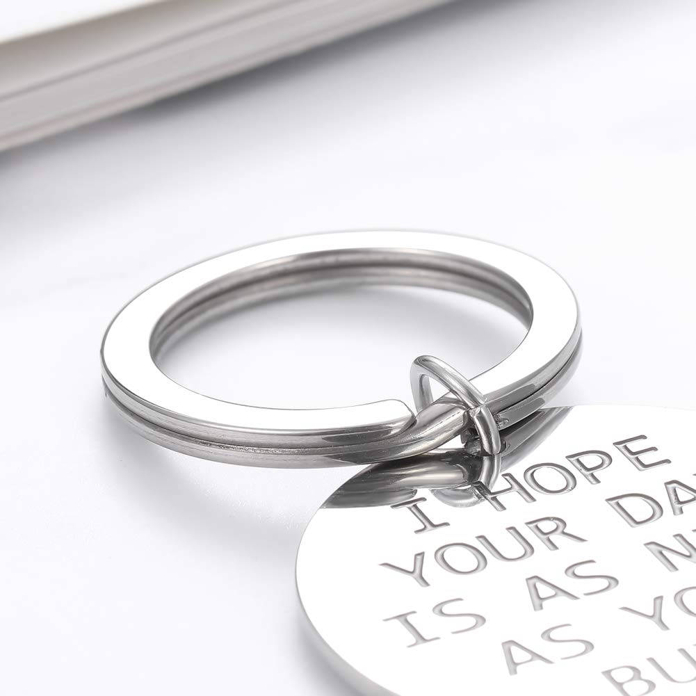 Funny Anniversary Christmas Keychain Gift for Boyfriend Girlfriend Husband Wife