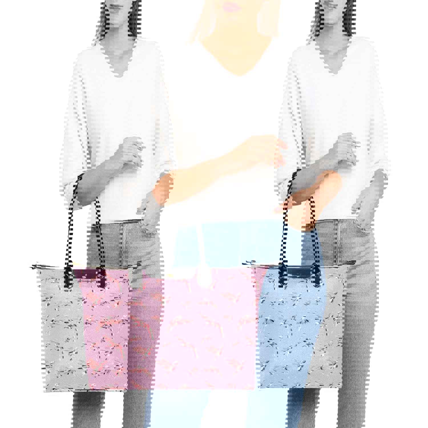 Strawberry Pink Single-Shoulder Lady Handbag