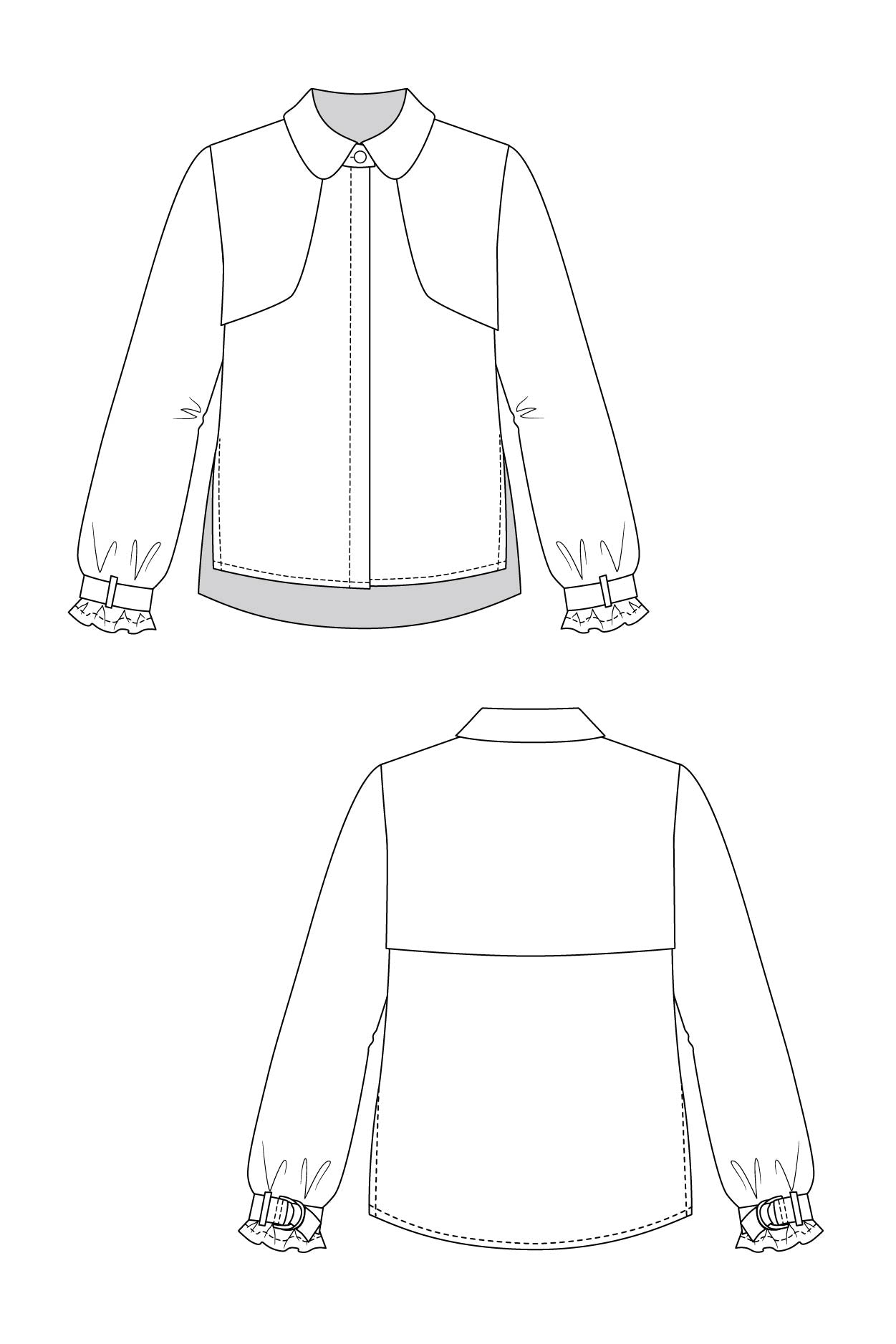 Named Clothing Helmi Trench Blouse & Tunic Dress Digital PDF Pattern