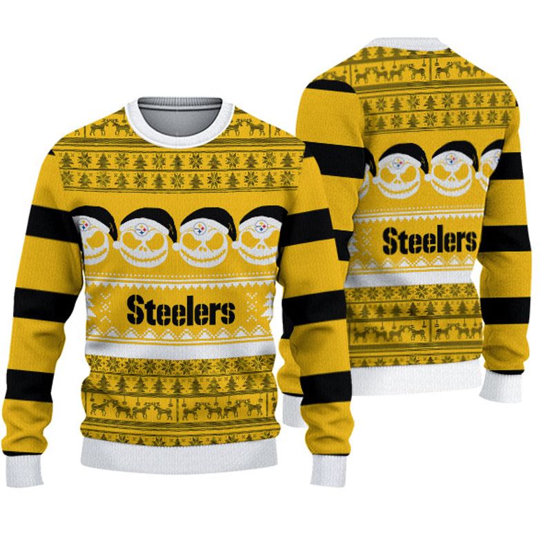 Pittsburgh Steelers Crewneck Sweatshirt Jack Skellington