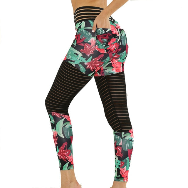 Women's Yoga Pants - High Waist Full Length Workout Leggings for Fitness & Yoga