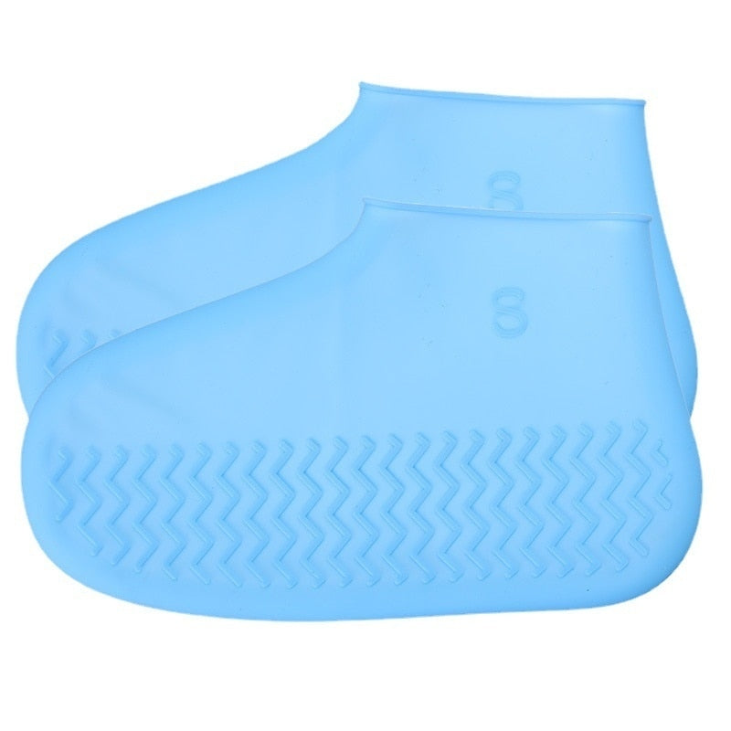 Silicone Waterproof Shoe Covers - Reusable Non-Slip Rain Boots for Outdoor Use