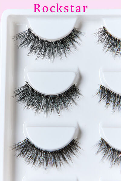 SO PINK BEAUTY Faux Mink Eyelashes 5 Pairs - Luxurious & Comfortable
