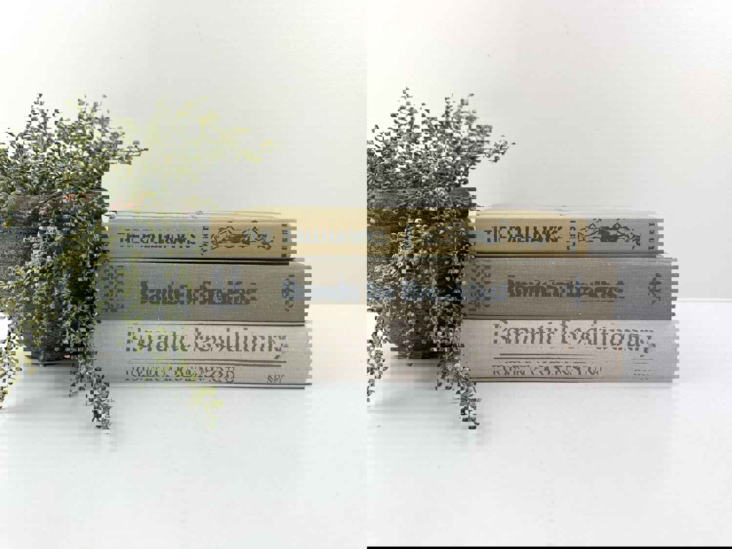 Gray Book Set for Home Decor