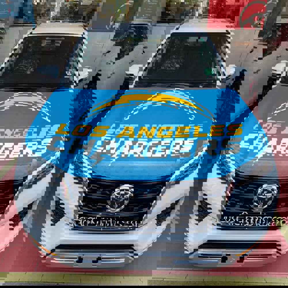Los Angeles Chargers Itasha Car Vinyl Hood Wrap Decal Sticker
