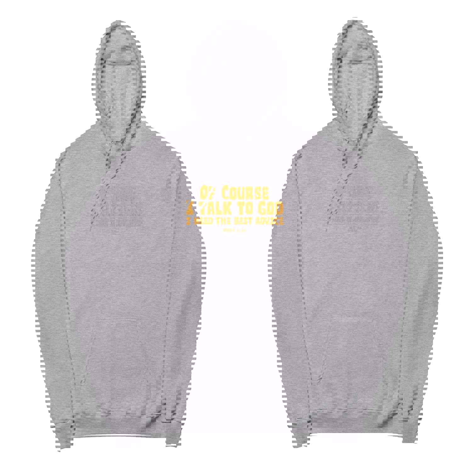 F&H Christian Of Course I Talk to God Fleece Hoodie - Unisex Soft & Stylish