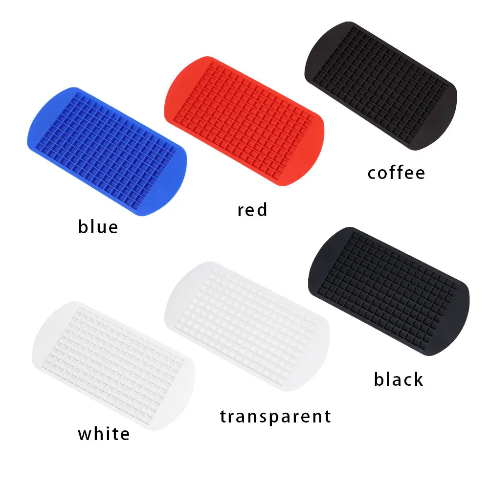 160 Grids Silicone Ice Cube Tray for DIY Fruit, Whiskey, and Kitchen Crafting