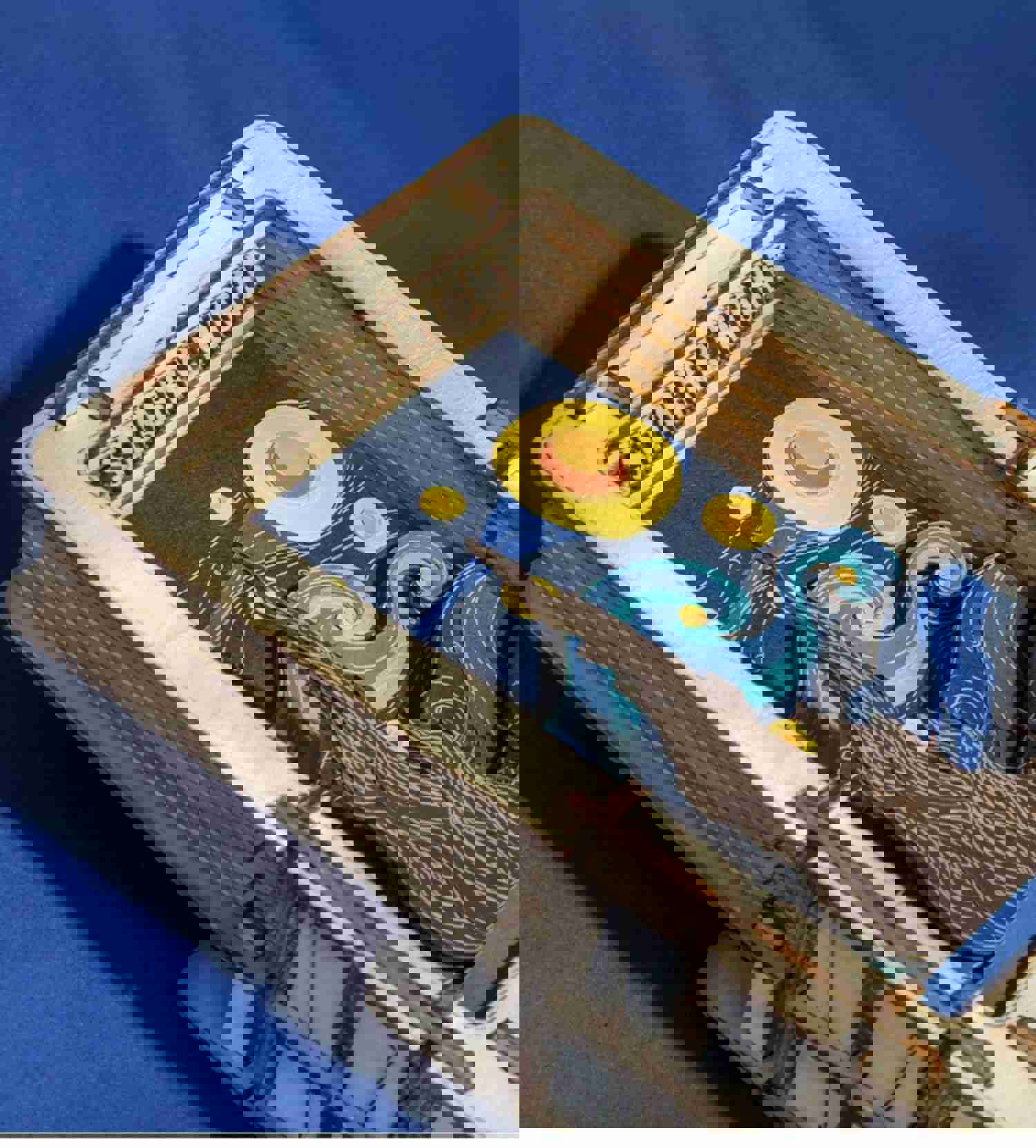 DIY Wooden Jigsaw Puzzle - Starry Night Art Frame for Home Decoration