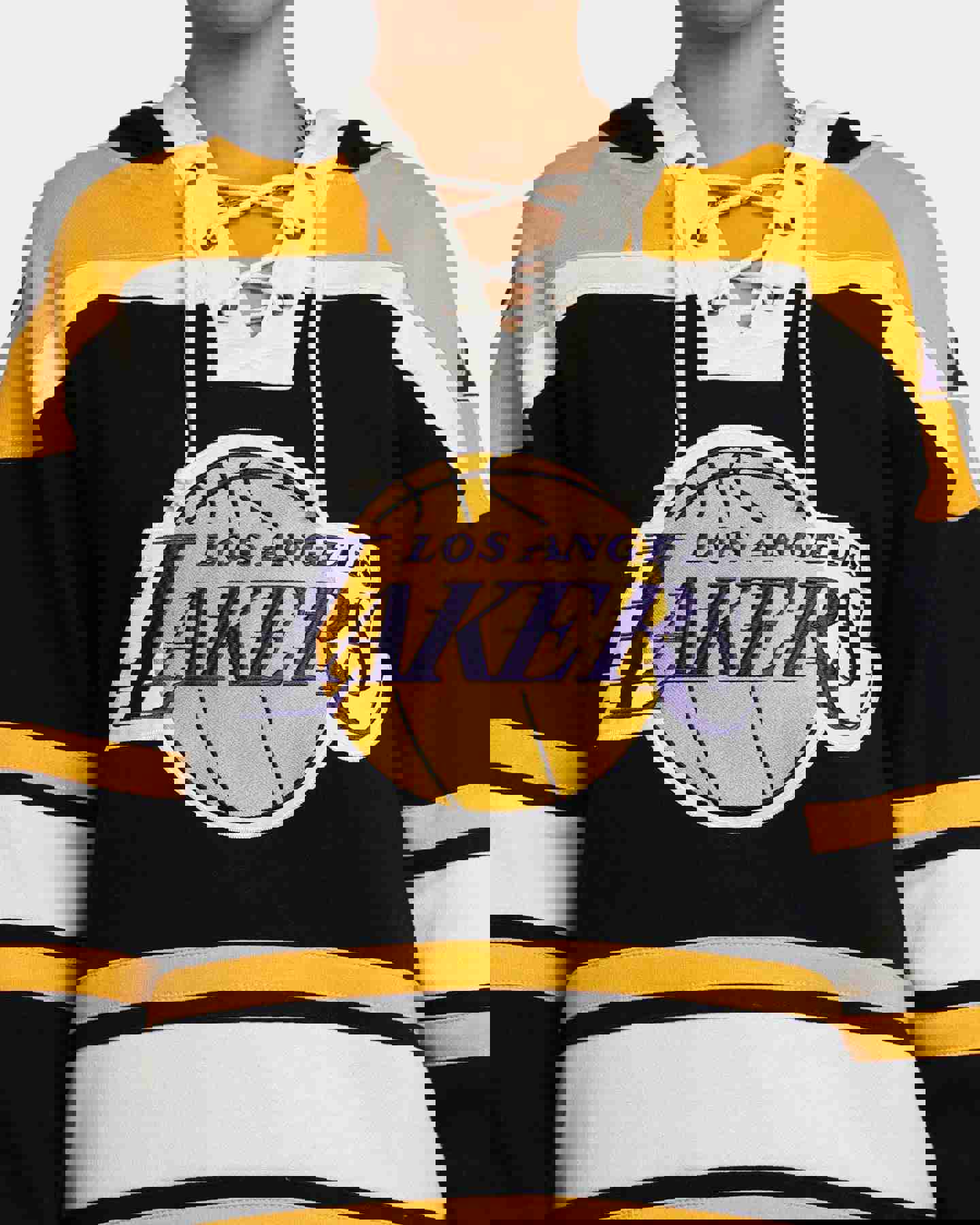 47 Brand Los Angeles Lakers Superior Lacer Hoodie Jet Black/Gold