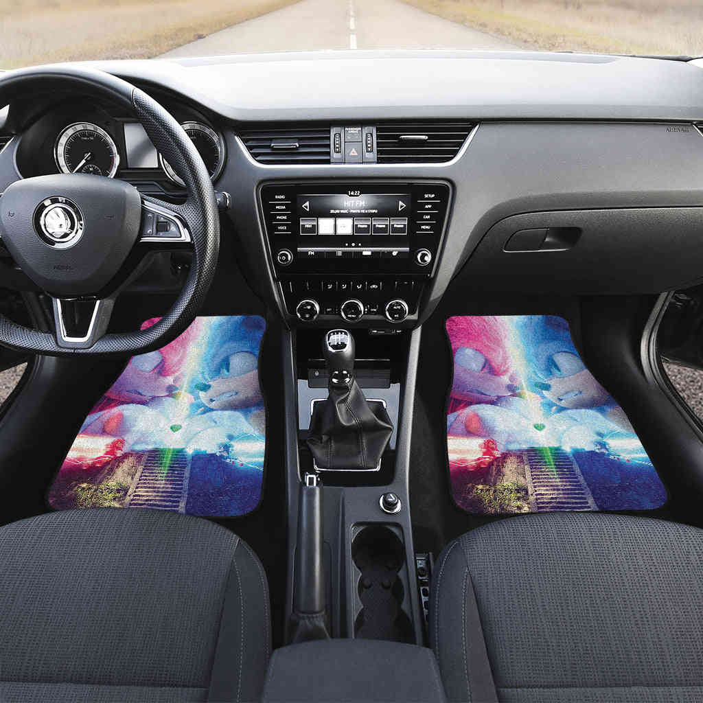 Sonic Vs Knuckles Sonic The Hedgehog Custom Car Floor Mats for Fans