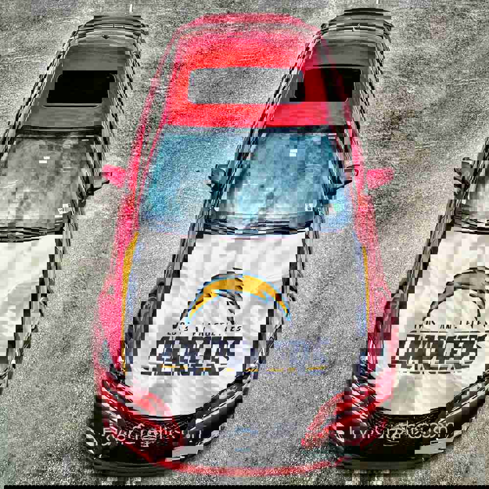 Los Angeles Chargers Itasha Car Vinyl Hood Wrap Decal Sticker