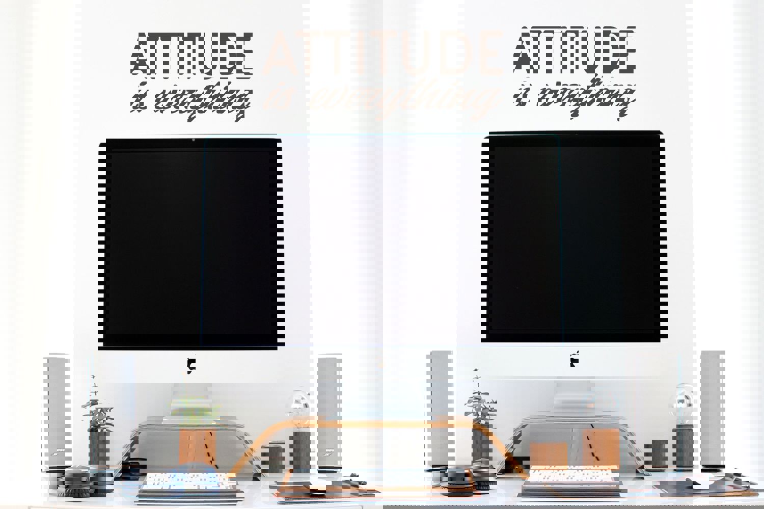 Attitude Is Everything | Home Office Wall Decal
