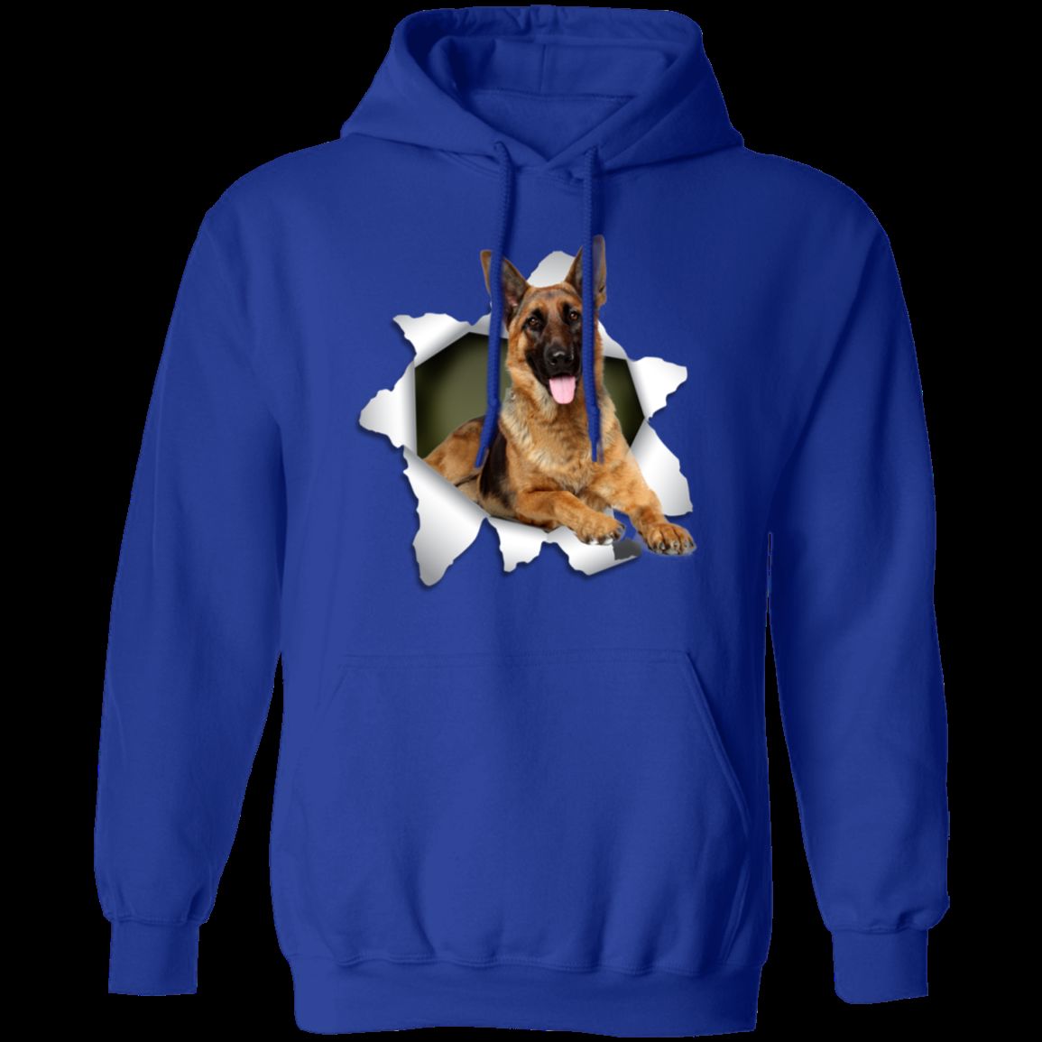 GERMAN SHEPARD 3D LADIES Pullover Hoodie - 8 oz Unisex Hoodie with Digital Print