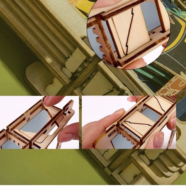 DIY Wooden Jigsaw Puzzle - Starry Night Art Frame for Home Decoration