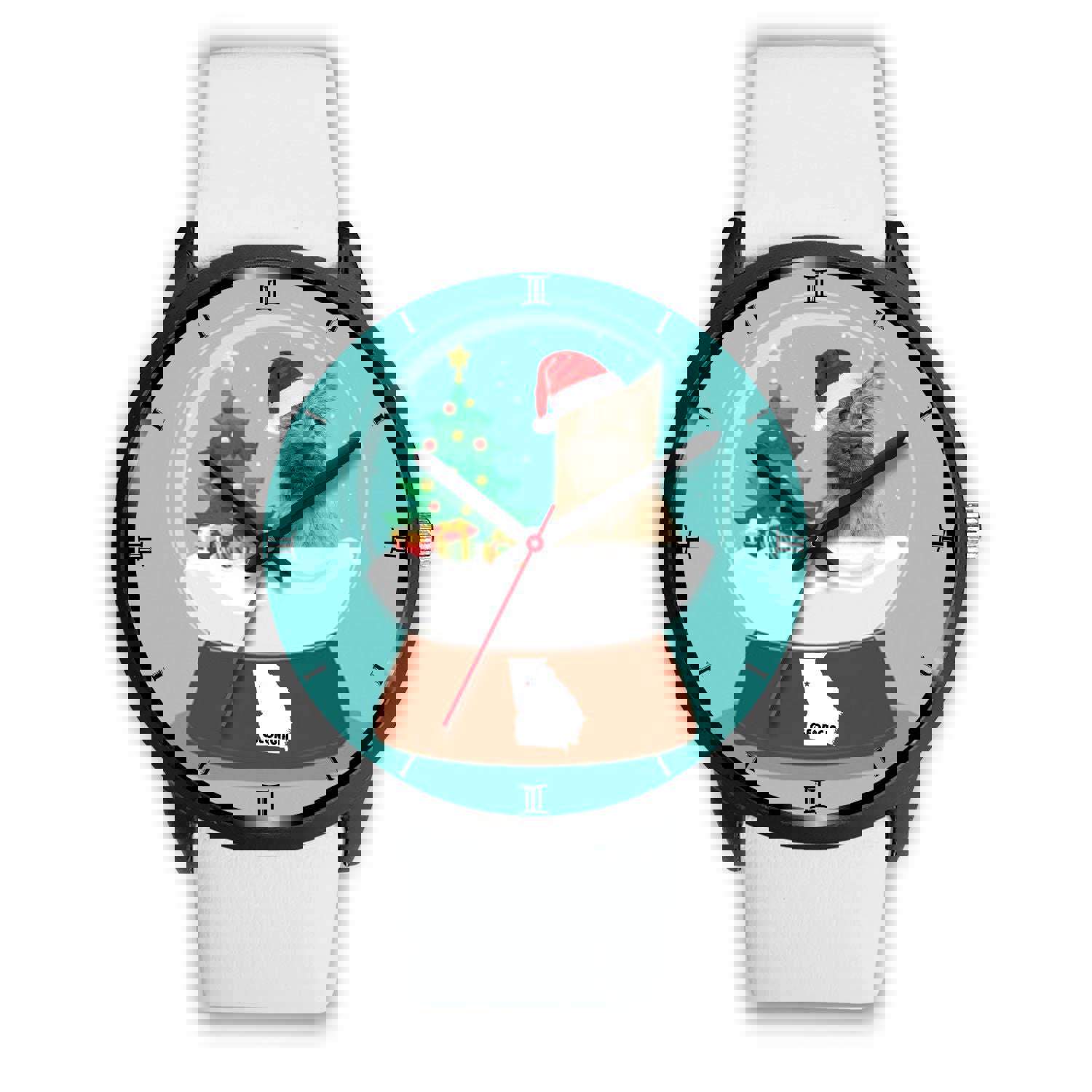 Cairn Terrier Georgia Christmas Special Wrist Watch