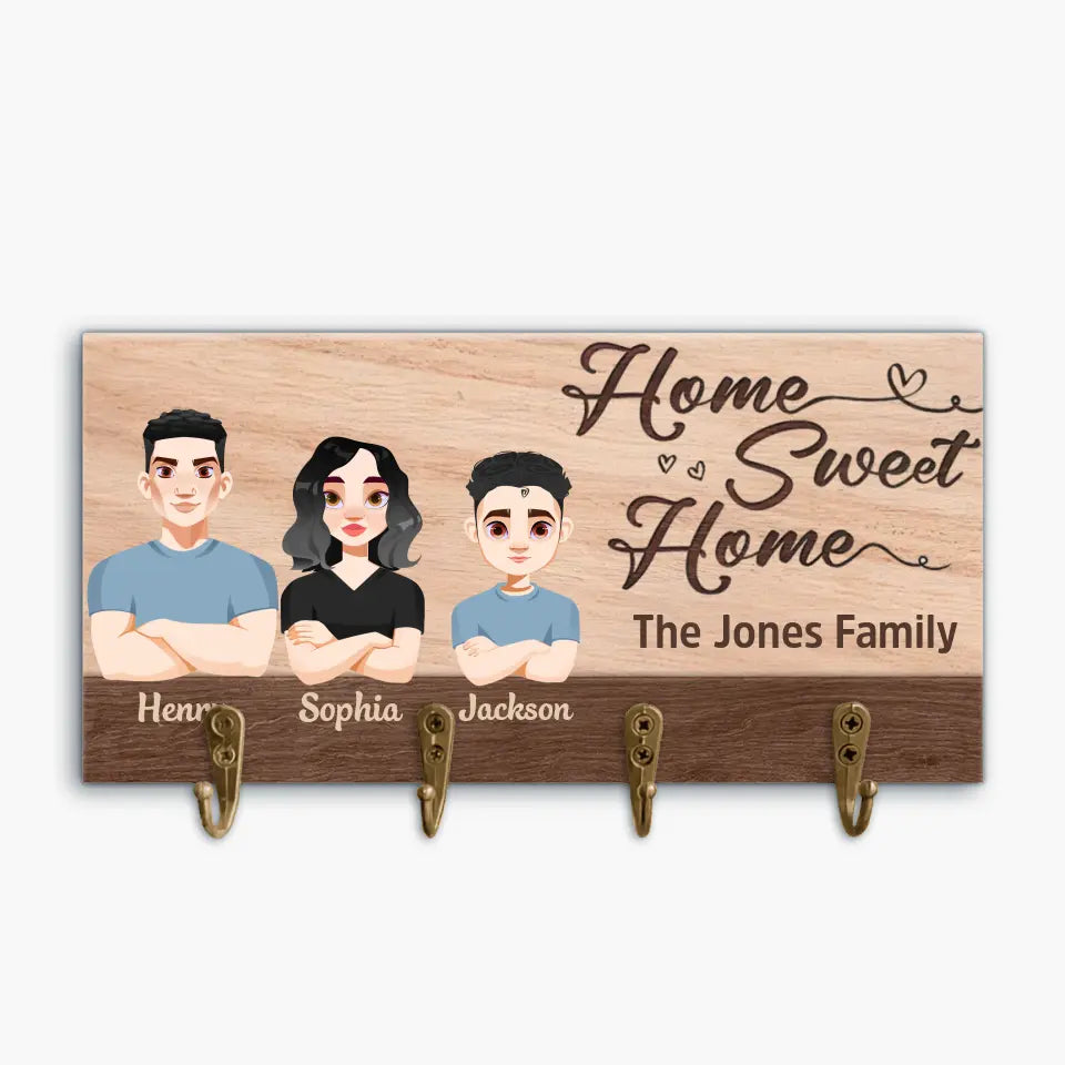 Personalized Custom Key Holder - Perfect Gift for Family Members