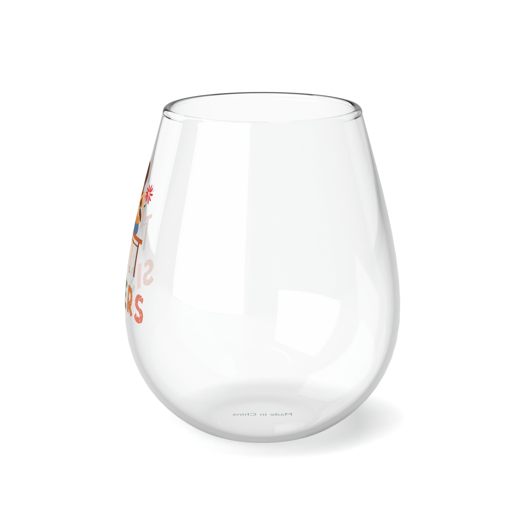 Sisters Stemless Wine Glass - Perfect Gift for Sister's Birthday or Christmas