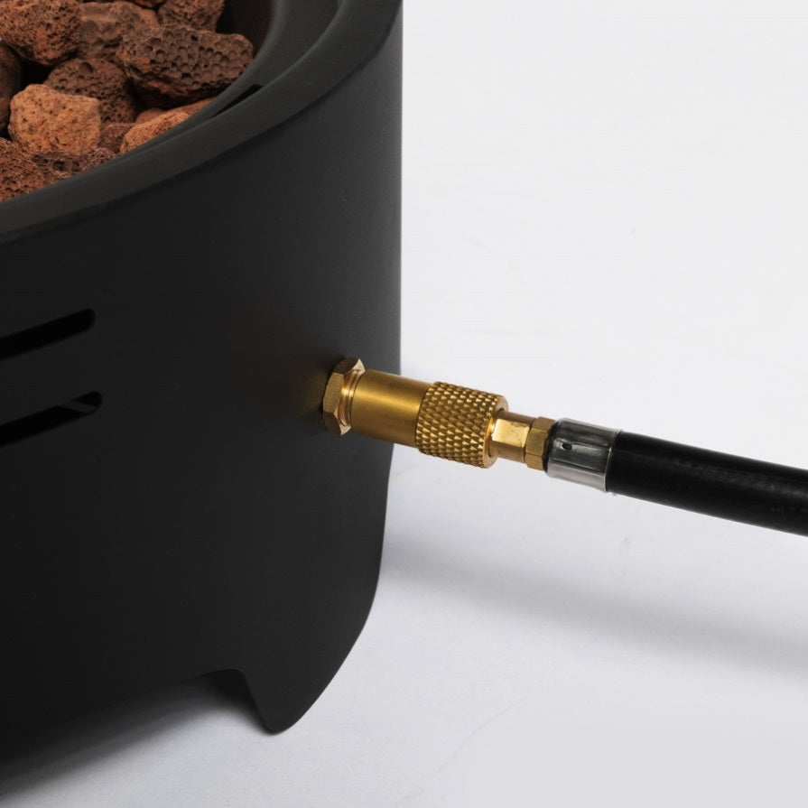 ZUN 15 Inch Outdoor Portable Propane Fire Pit with Cooking Grill