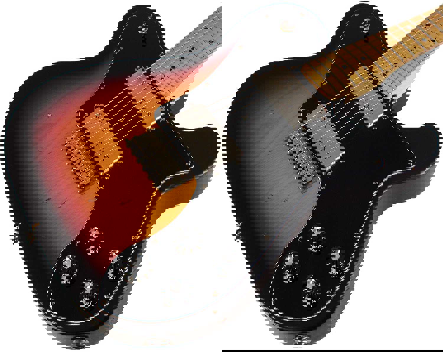 Nash T-72DLX Guitar - 3 Tone Sunburst with Light Aging