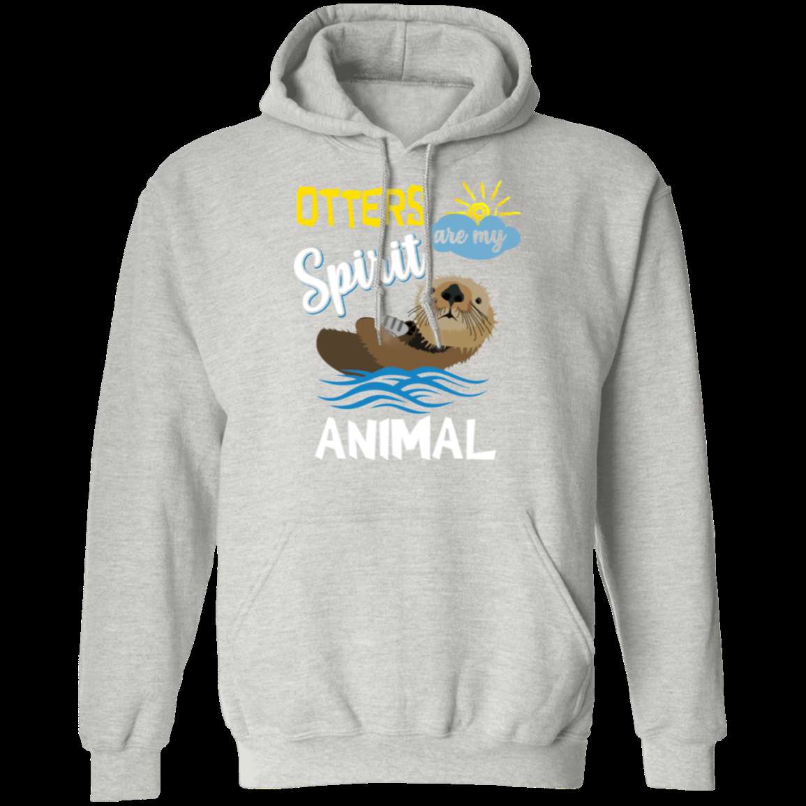 OTTERS ARE MY SPIRIT ANIMAL LADIES Pullover Hoodie 8 oz
